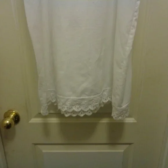 VINTAGE SWEET COTTON MIXED EYELET FULL SLIP 16/36